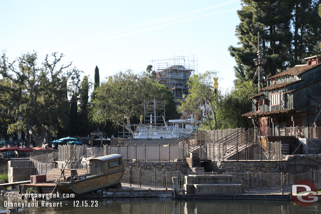 The Mark Twain Riverboat is sstill being renovated