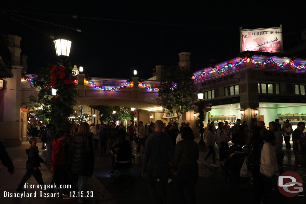 8:39pm - Returned to Disney California Adventure