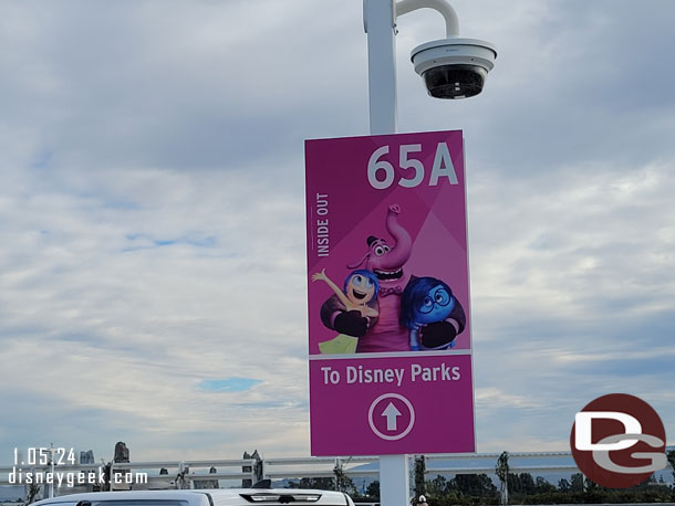 10:02am - Parked on the roof of the Pixar Pals parking structure.