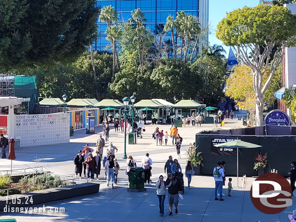 The concrete replacement project has moved to right in front of the Star Wars Trading post.