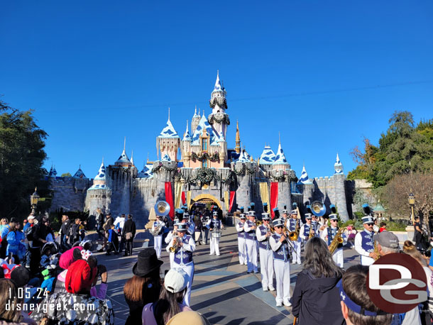 Stopped to see the Disneyland Band at Sleeping Beauty Castle