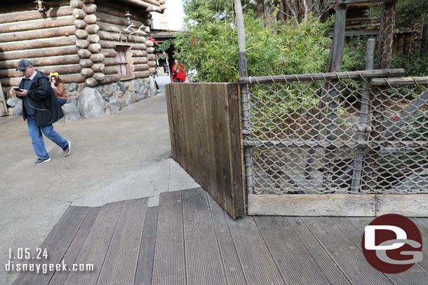 Some work near the Adventureland entrance