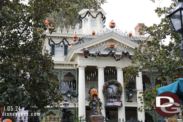 Passing by the Haunted Mansion which was between 45-60 minutes most of the day when  I checked.