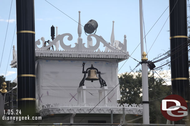 The Mark Twain from the Critter Country bridge