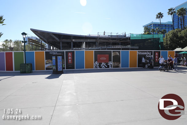 Work continues on the future Din Tai Fung building