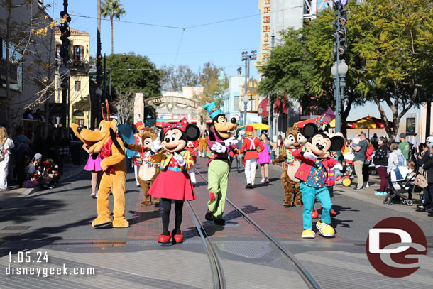 Ran into Mickey's Happy Holidays on Sunset Blvd