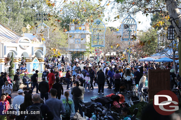 1:51pm - About to enter the crowd to find a spot for the 2pm parade