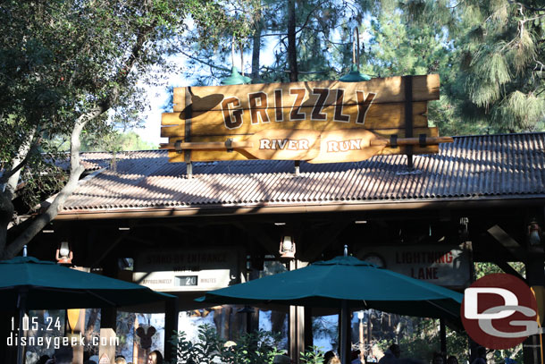 20 min wait at Grizzly River Run