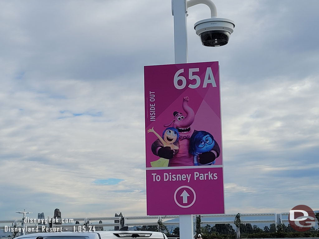 10:02am - Parked on the roof of the Pixar Pals parking structure.