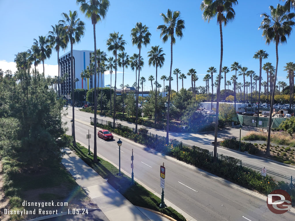 Passing over Disneyland Drive on the Monorail