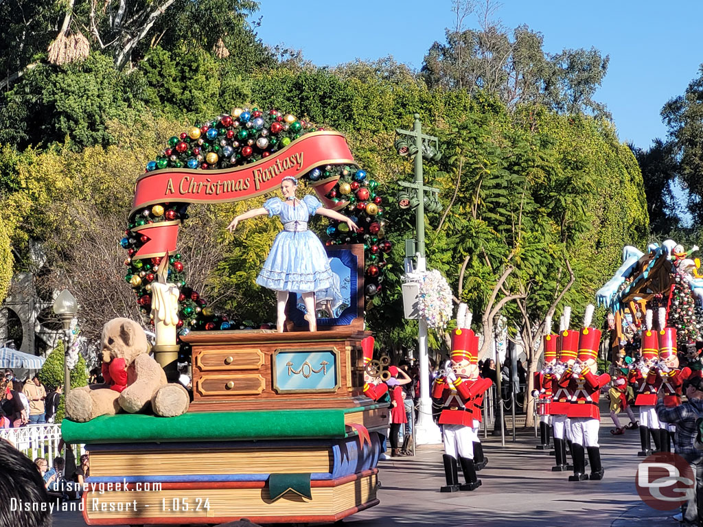 A Christmas Fantasy Parade runs through Sunday