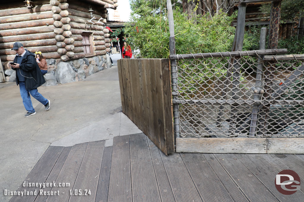 Some work near the Adventureland entrance