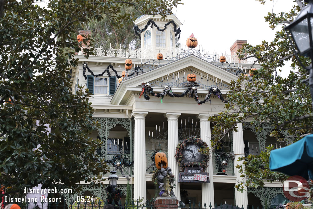 Passing by the Haunted Mansion which was between 45-60 minutes most of the day when  I checked.