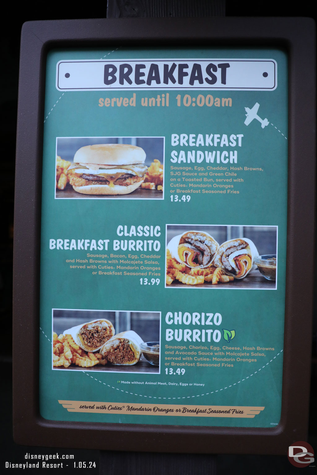 The signs out front of Smokejumpers Grill advertise their breakfast offerings all day.