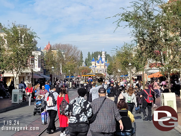 Main Street USA this afternoon