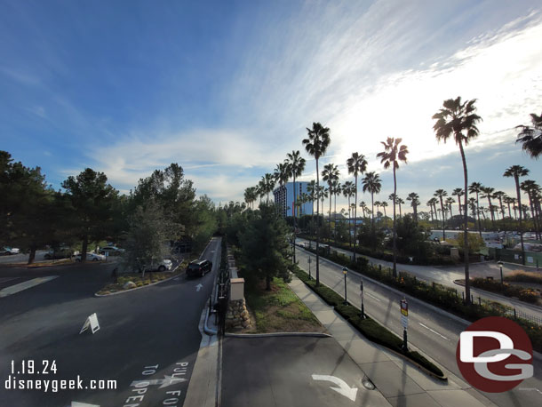 Passing over Disneyland Drive