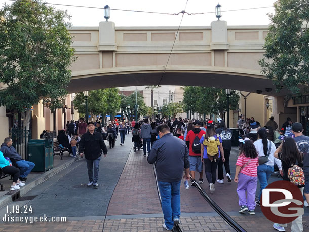 Buena Vista Street this afternoon