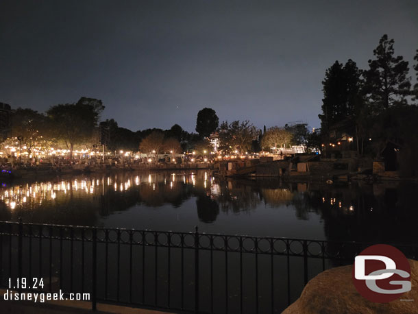 All quiet along the Rivers of America 