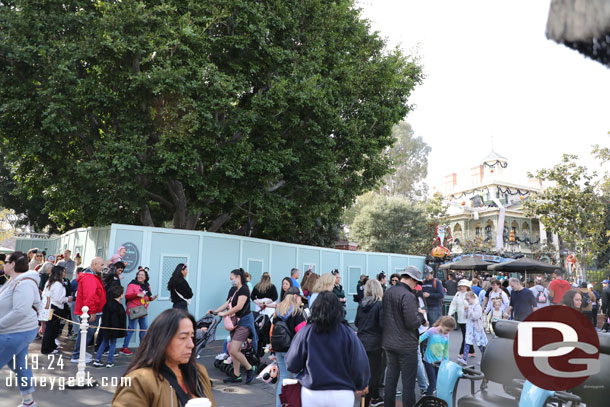 Haunted Mansion Holiday is open through the weekend then will close for a good portion of the year for a renovation project.  The queue work has begun already.