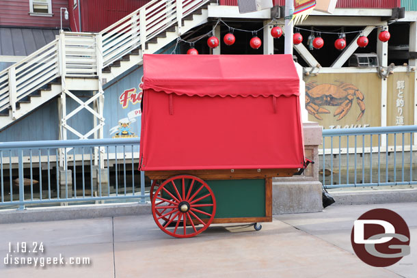 Carts are positioned and ready for the festival too.