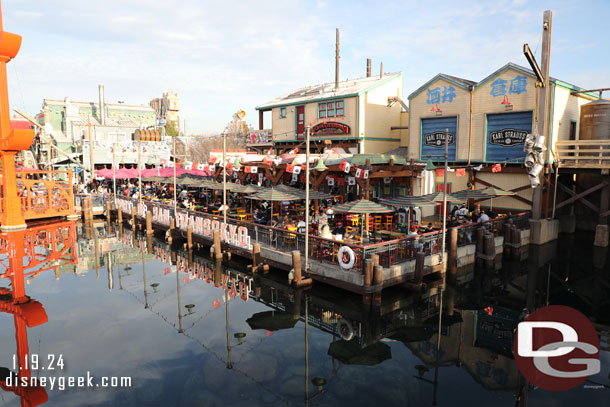 San Fransokyo Square.  The water level is high with Grizzly River Run closed for renovation.