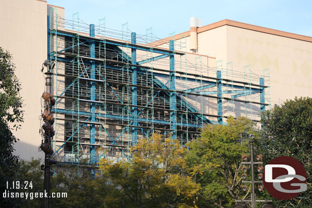 Renovation work on the stairs area of the Hyperion