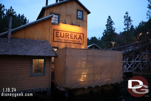 The water wheel is currently gone