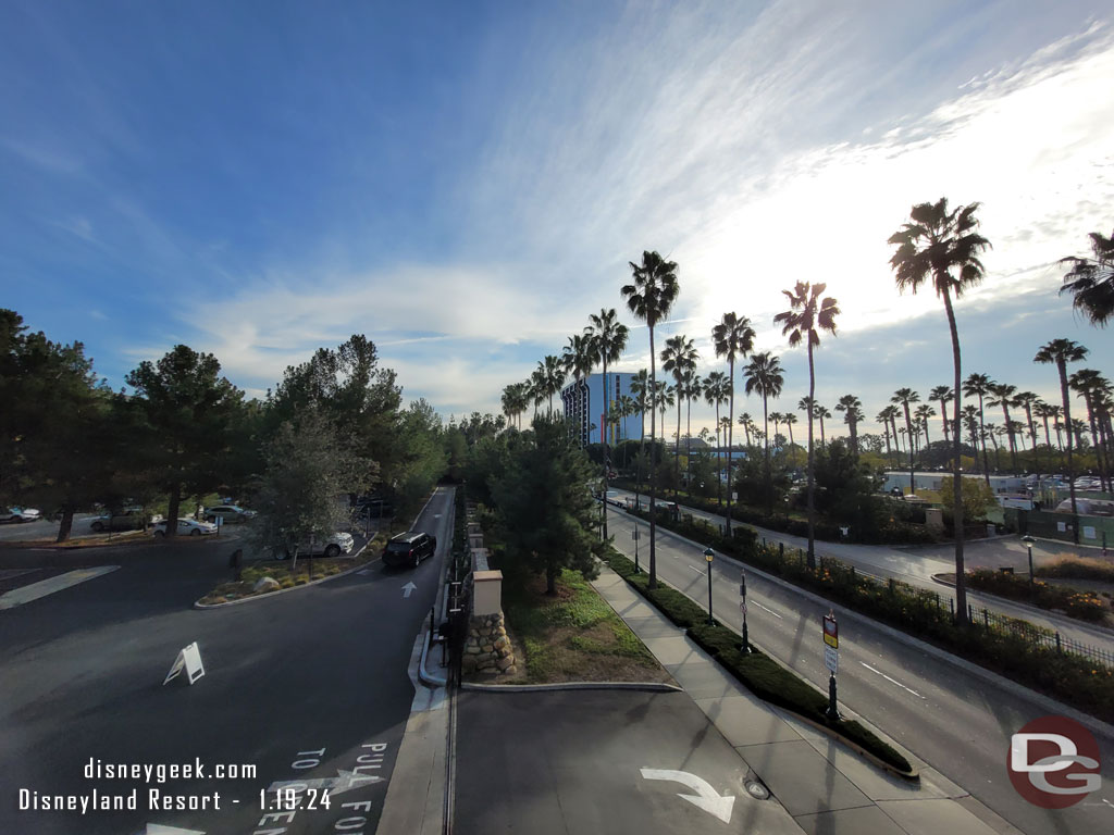 Passing over Disneyland Drive