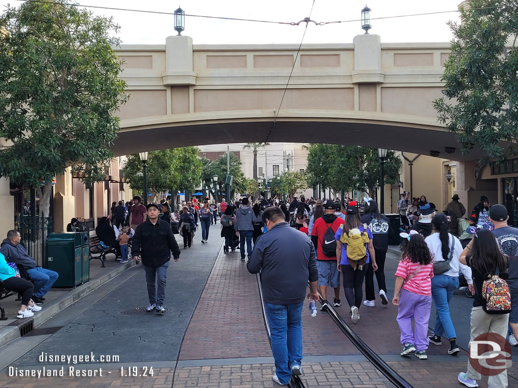 Buena Vista Street this afternoon