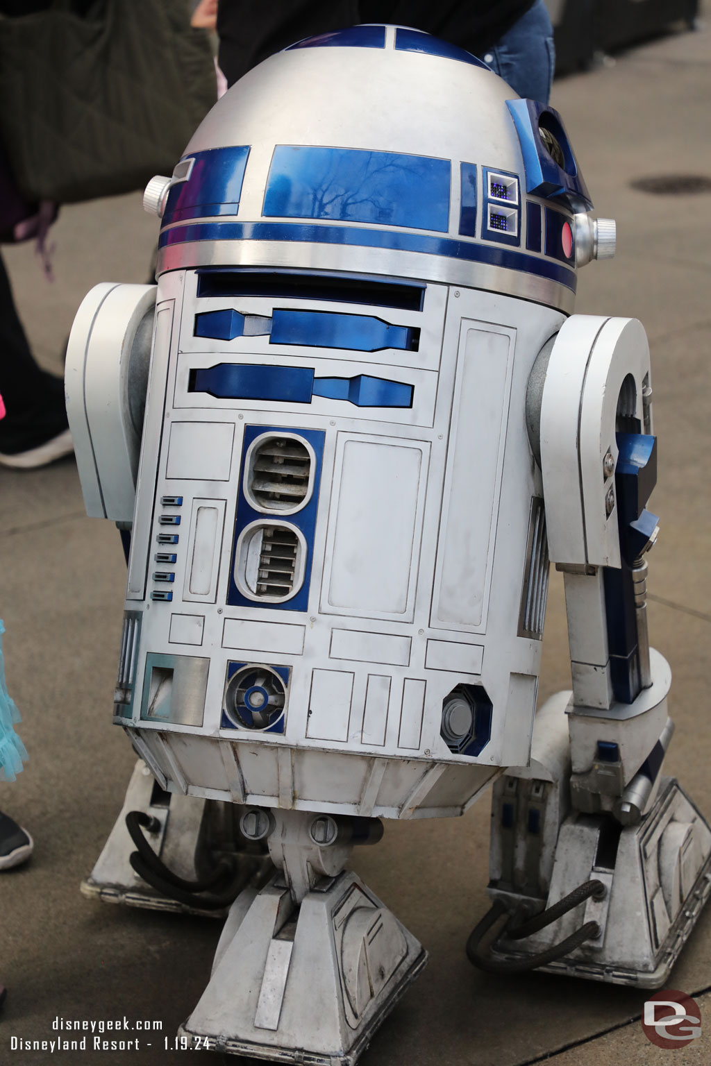 R2-D2 was out greeting guests