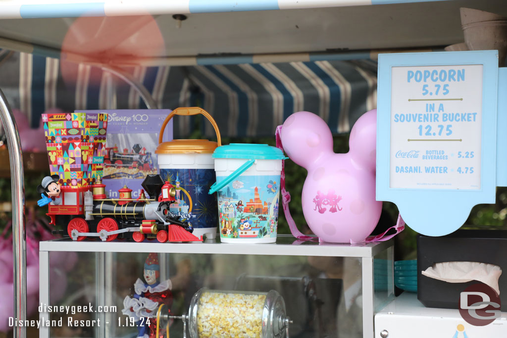 An assortment of current popcorn bucket offerings