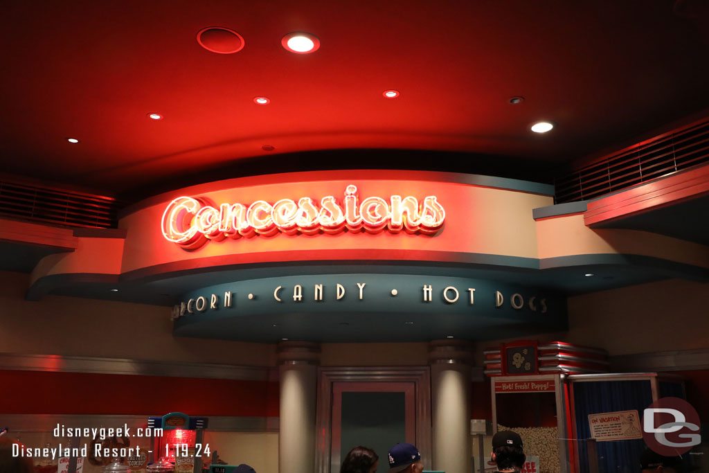 The concessions neon has been fixed.