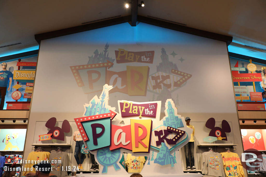 The center display is Play in the Park merchandise