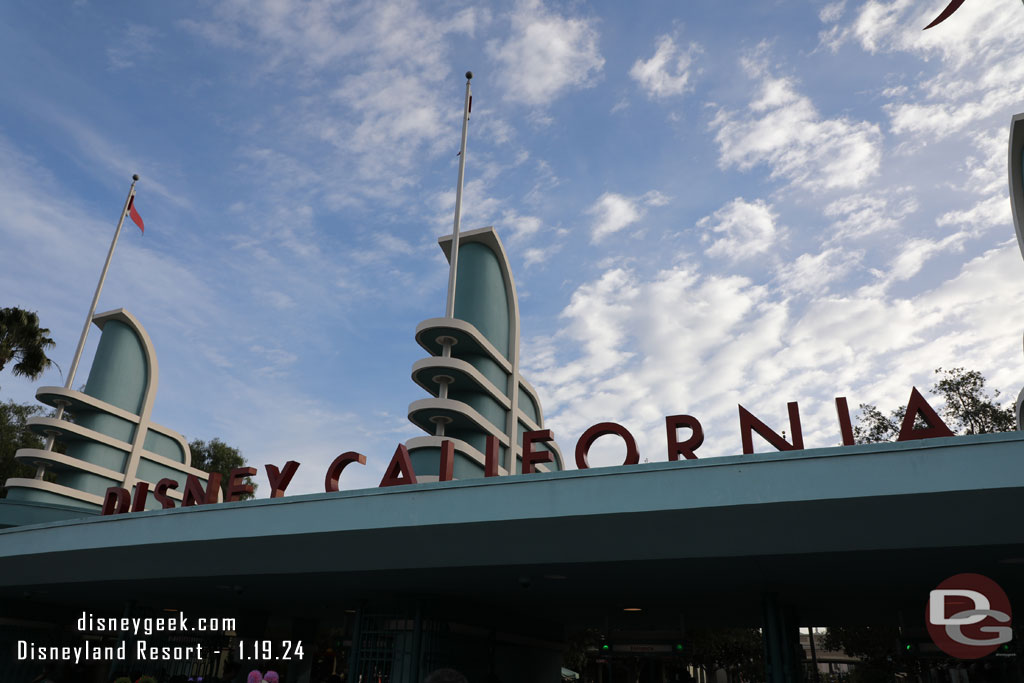 3:30pm - Arriving at Disney California Adventure