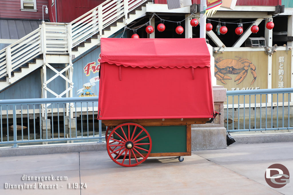 Carts are positioned and ready for the festival too.