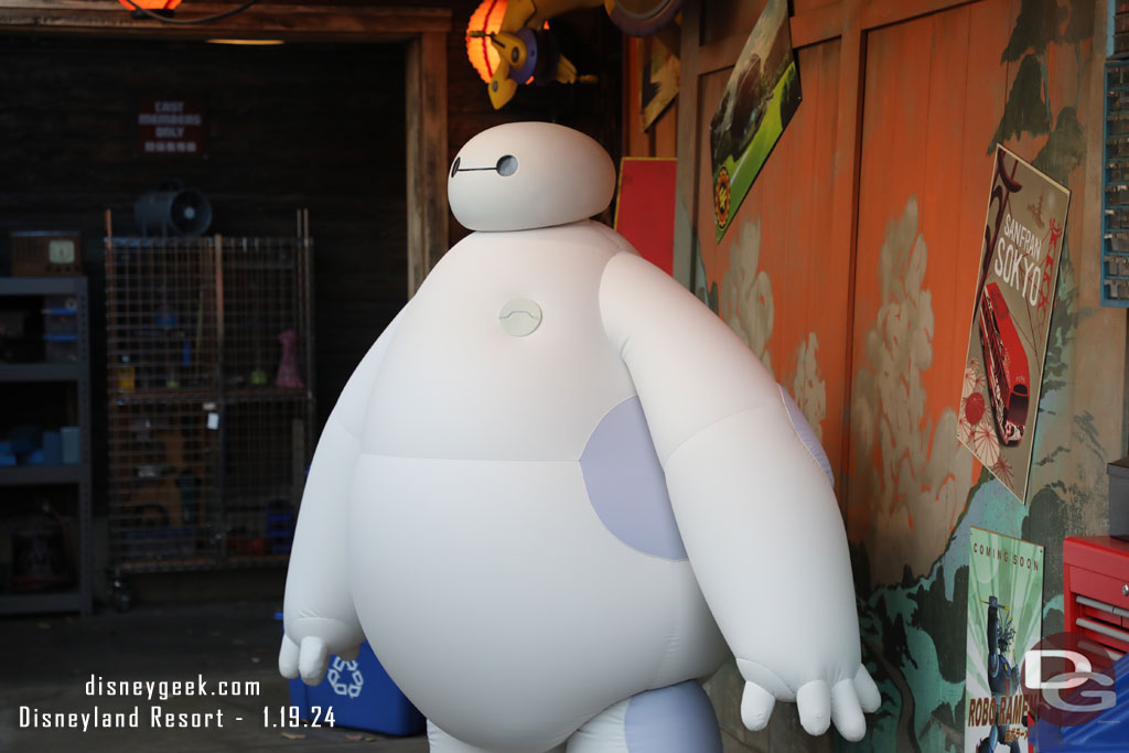 Baymax greeting guests