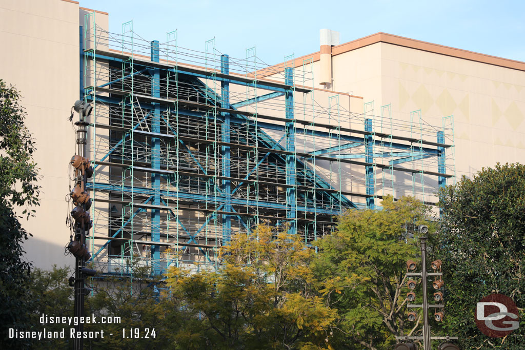 Renovation work on the stairs area of the Hyperion