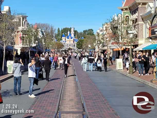 Main Street USA this afternoon