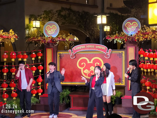 Vocal Seoul performing at the Sonoma Terrace for Lunar New Year