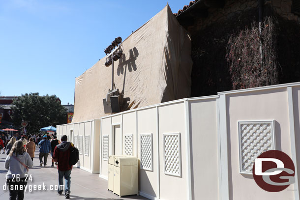 No visible progress on the Blue Sky Cellar