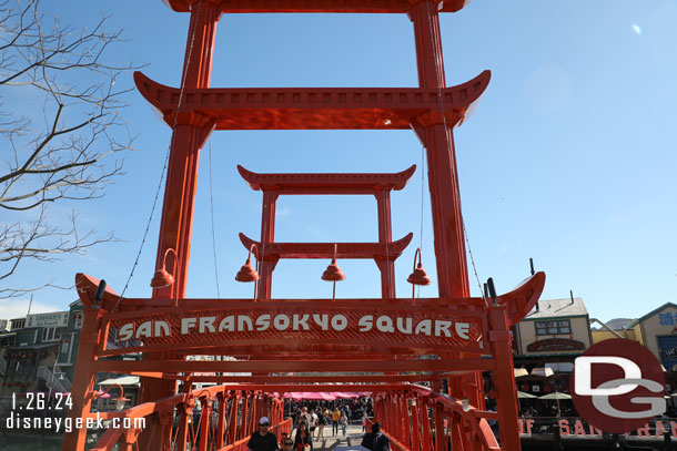 I did not notice any additional decorations for Lunar New Year in San Fransokyo Square