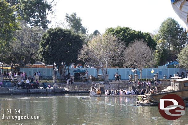 Walls stretch from Tiana's to Haunted Mansion now.