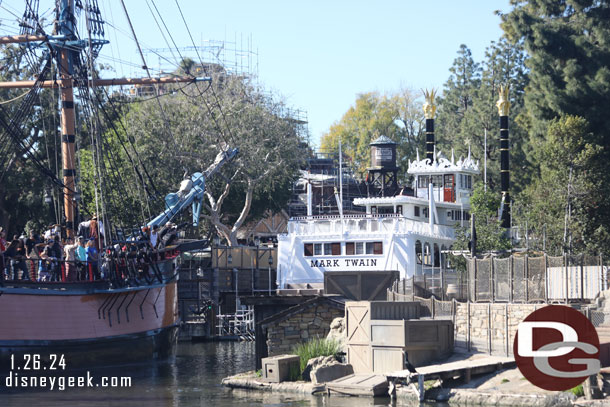 The Columbia sailing along the Rivers of America