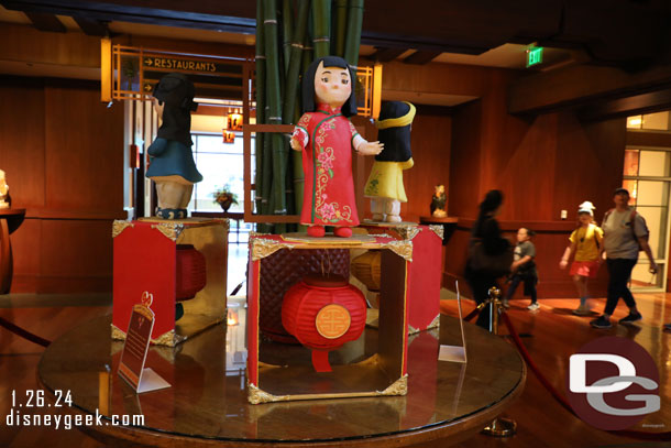 There is also a display with dolls wearing transitional Lunar New Year celebration outfits.