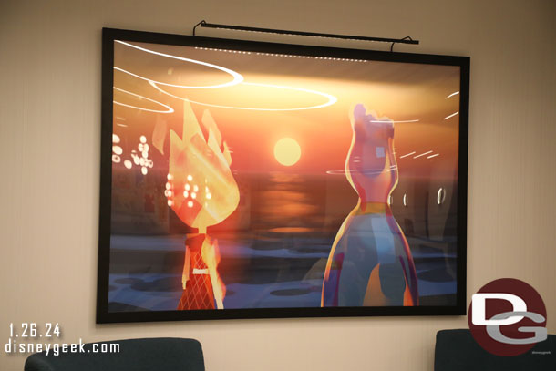 There seemed to be a lot of Elemental artwork, wonder if the plan is to swap out the artwork for the latest film.