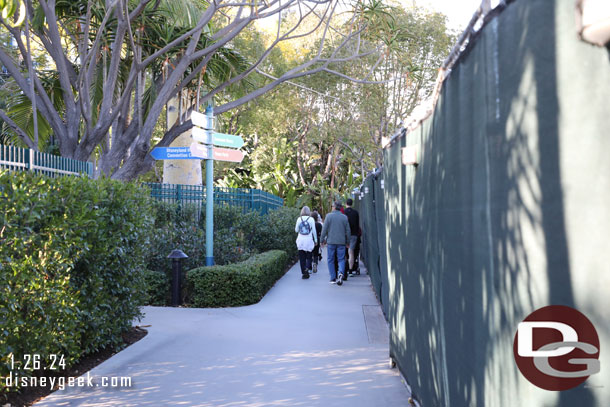 To reach Downtown Disney you have to use the sidewalk.