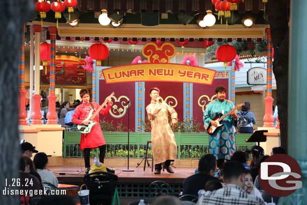 New Tradition performing on the Paradise Gardens Bandstand for Lunar New Year