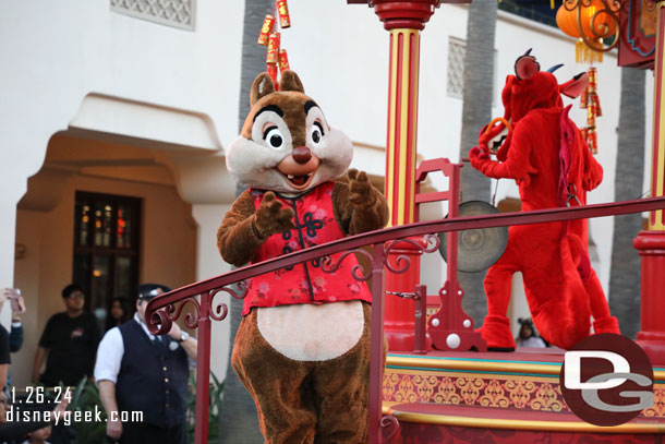 Dale in Mulan's Lunar New Year Procession