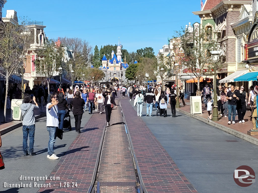 Main Street USA this afternoon