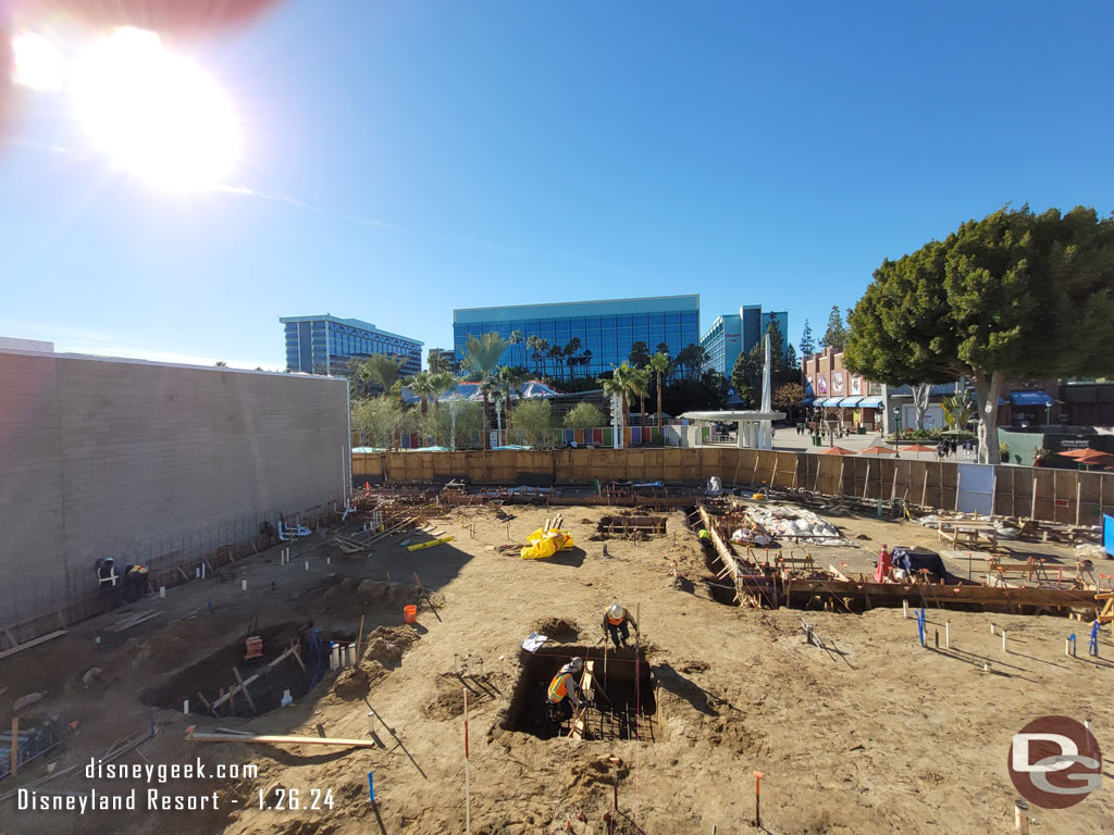 A number of building working in this area.